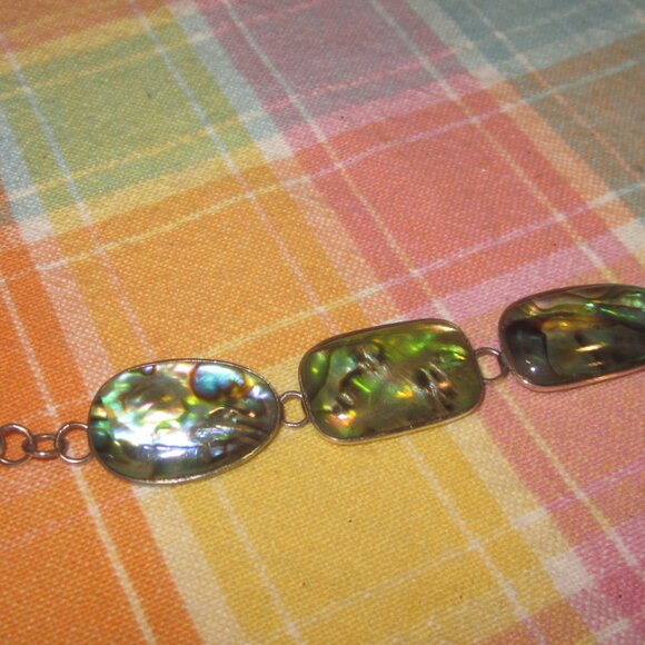 Lucas Lameth Abalone Sterling Bracelet - Picture 2 of 6